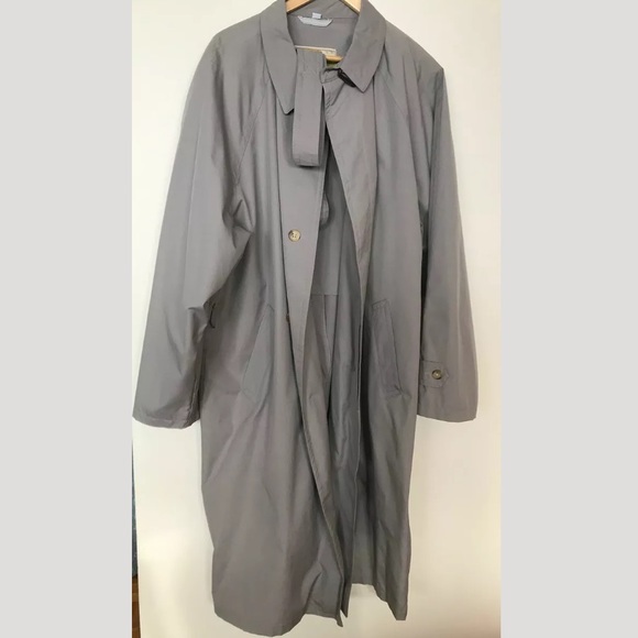 Oversized Vintage Chaps Trench Coat Raincoat 44R - Picture 5 of 7